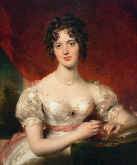Sir Thomas Lawrence Portrait of Mary Anne Bloxam Sweden oil painting art